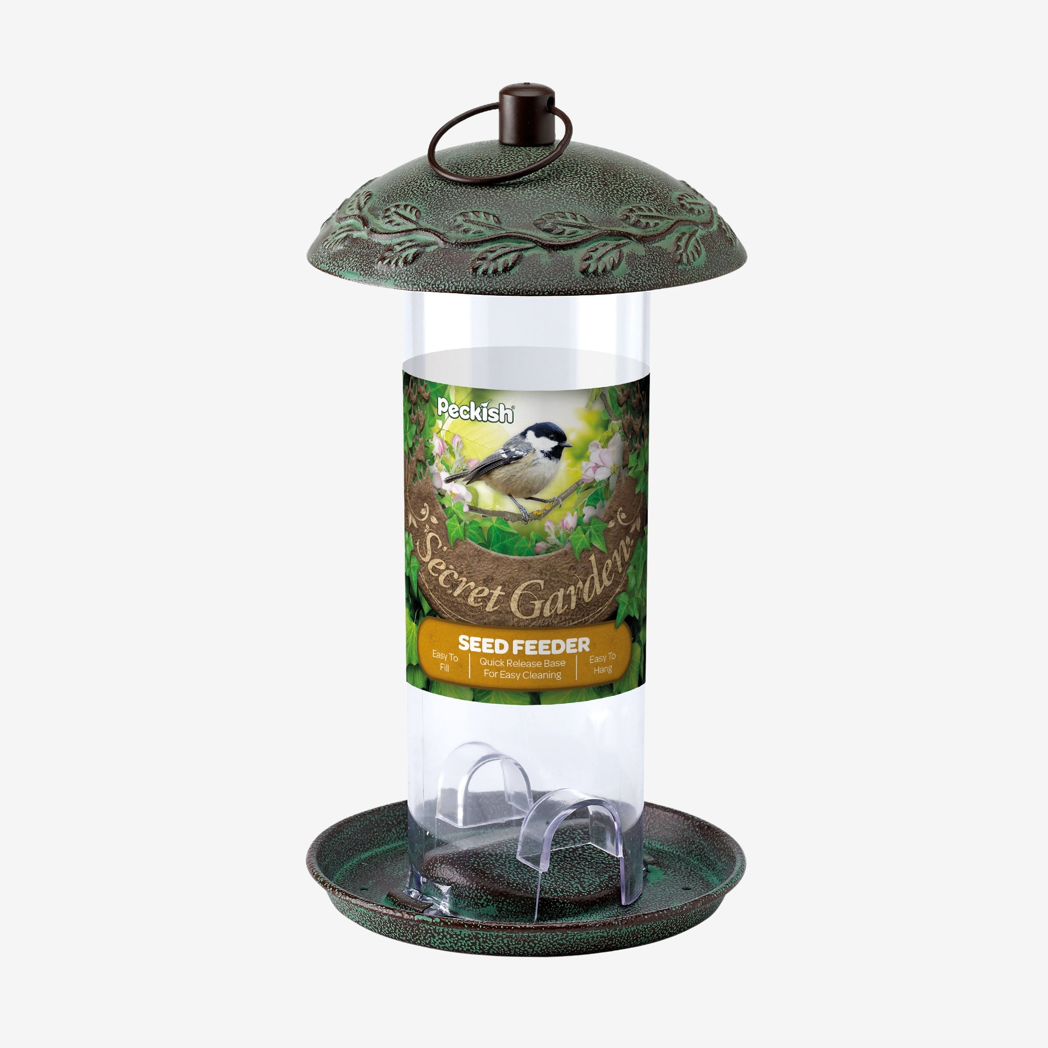 garden treasures bird seed dispenser Peckish Secret Garden Seed Feeder