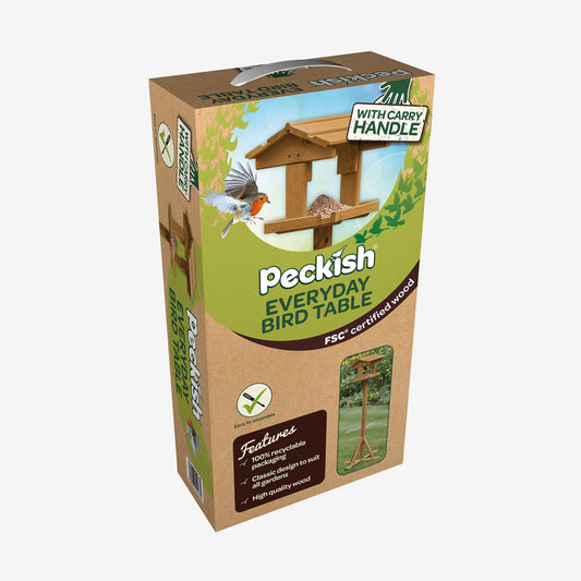 Peckish Everyday Garden Bird Table in packaging box