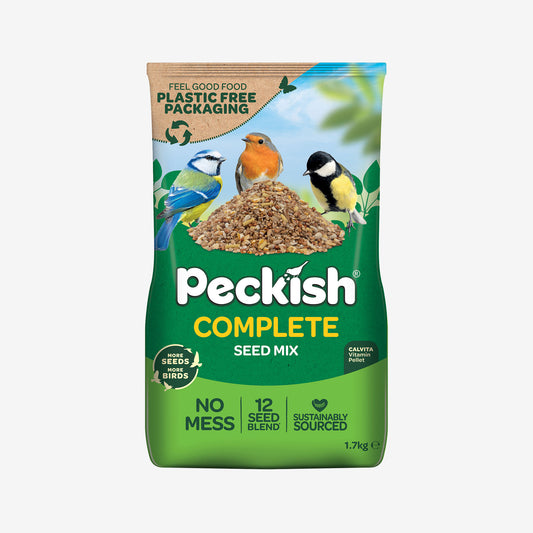 Peckish complete seed mix in paper packaging