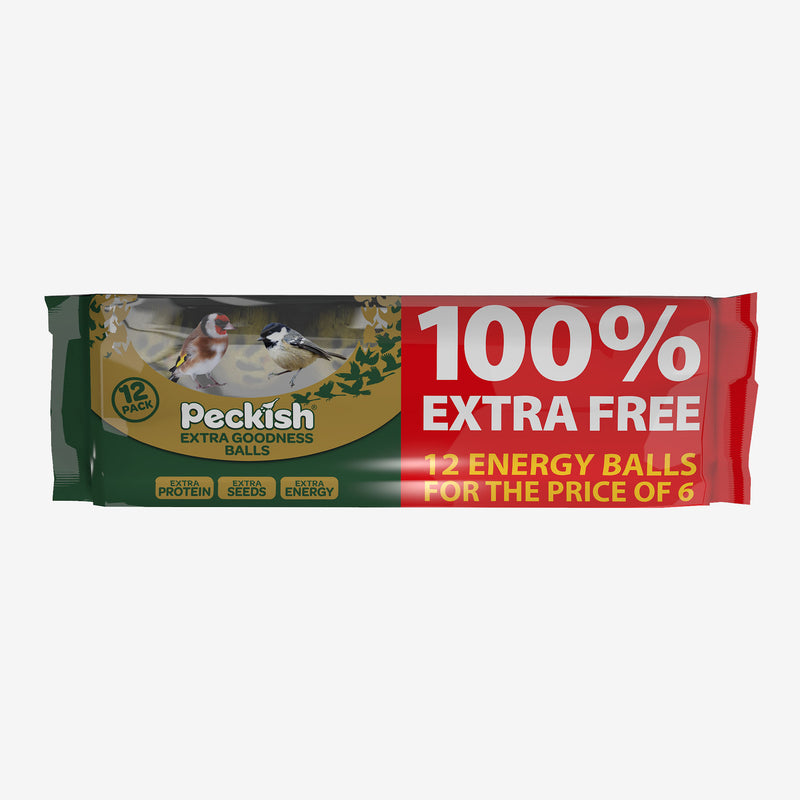 Peckish Extra Goodness Energy Balls 6 Pack + 100% Extra Free