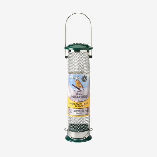 Peckish All Weather Sunflower Hearts Feeder in packaging