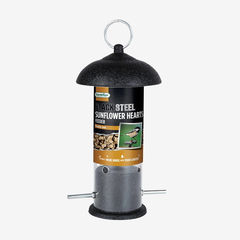 Gardman Black Steel Sunflower Heart Feeder