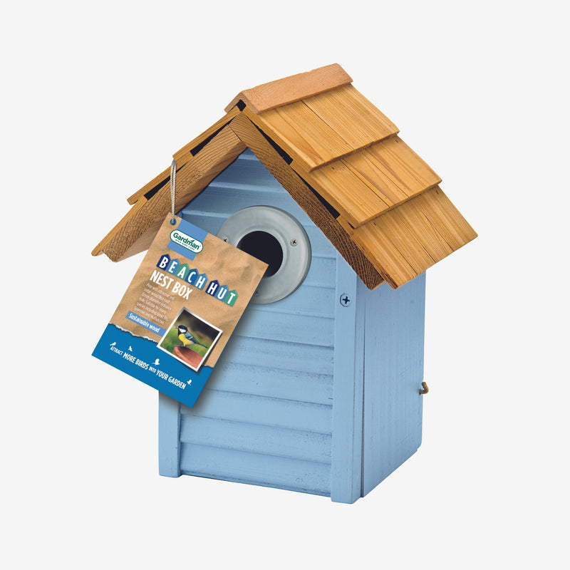 Gardman Beach Hut Nest Box - Blue
