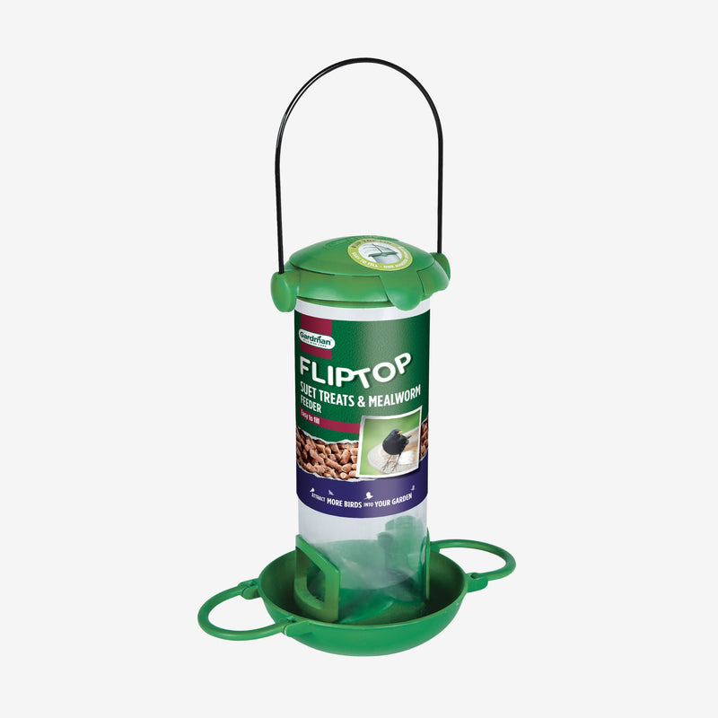 Gardman Flip Top Mealworm & Suet Treats Feeder