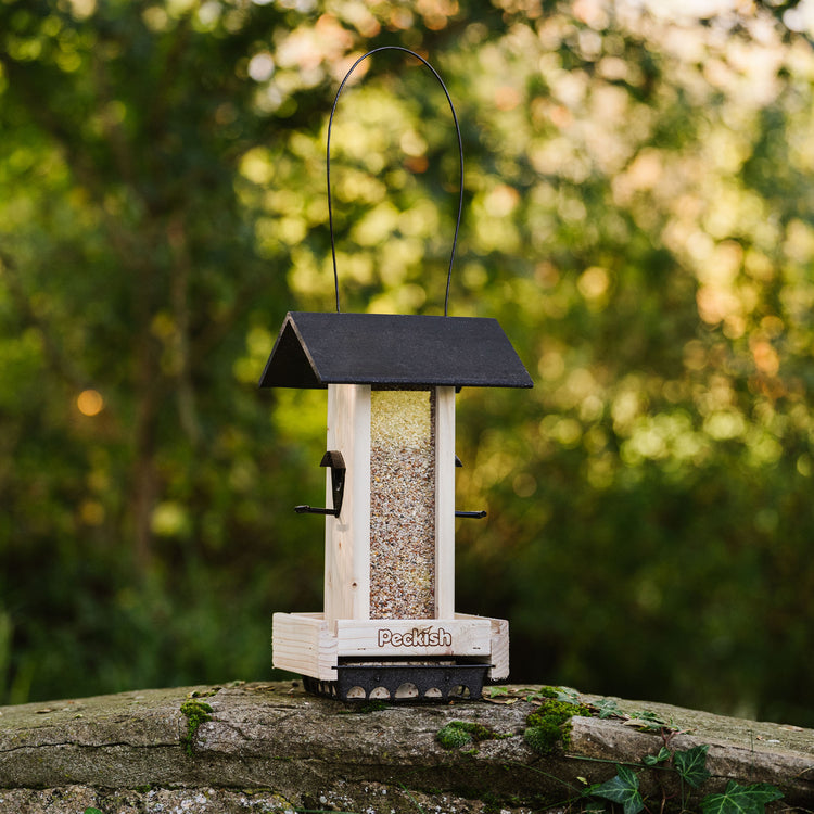 Peckish Woodland Feast Seed & Suet Cake Tower Feeder