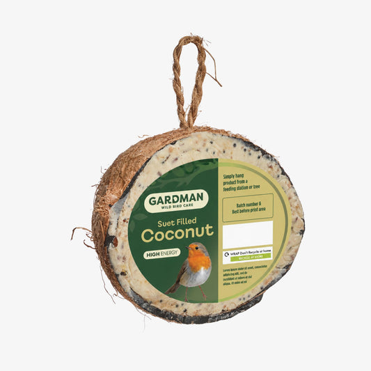 Gardman Suet Filled Coconut Feeder