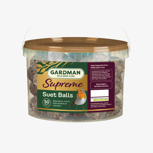 Gardman Supreme Suet Balls - 50 Tub