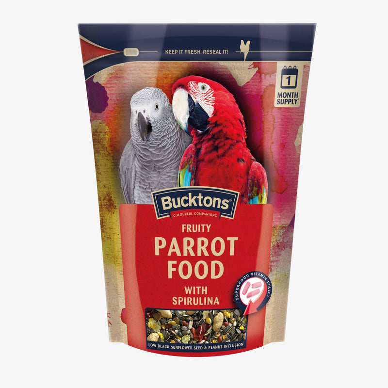 Bucktons Fruity Parrot Food with Spirulina