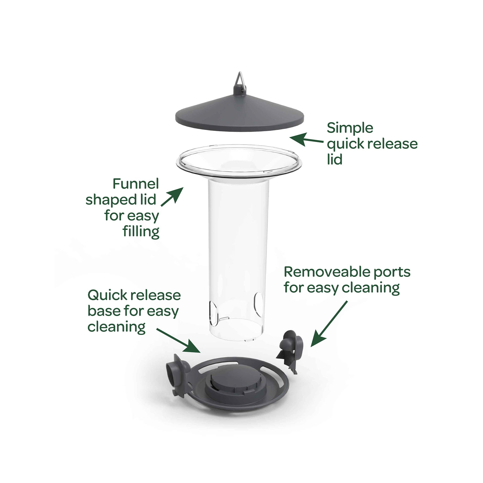 Peckish Funnel Seed Feeder Bird Feeders Peckish Bird Food peckish-funnel-seed-feeder-bird-feeders-peckish-bird-food