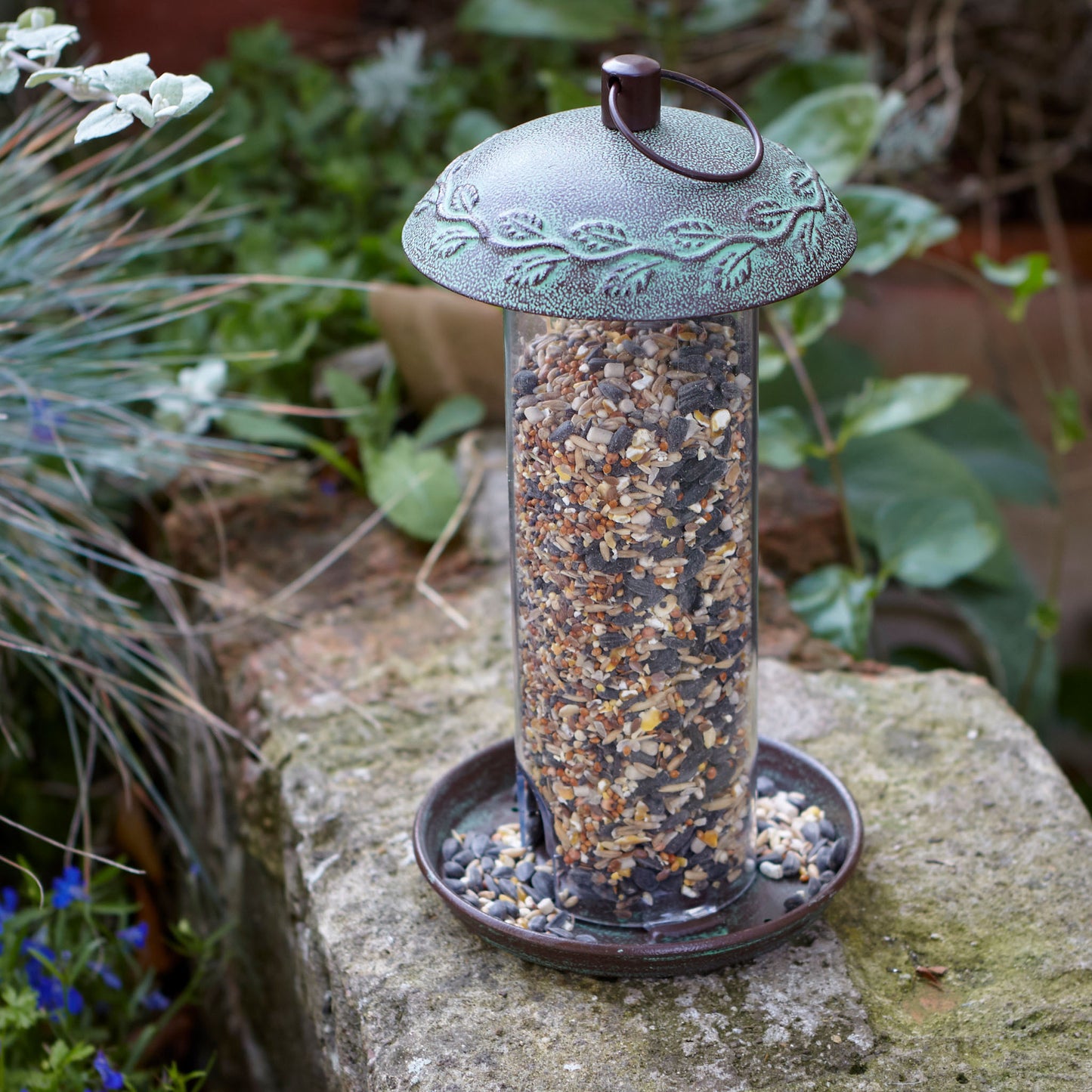 Peckish Secret Garden Seed Feeder with seed mix in 