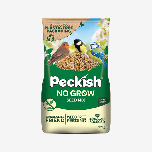 Peckish No Grow seed mix paper packaging