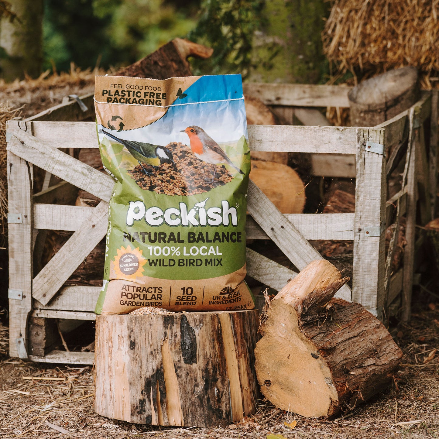 Peckish Natural Balance Seed Mix in packaging 12.75kg