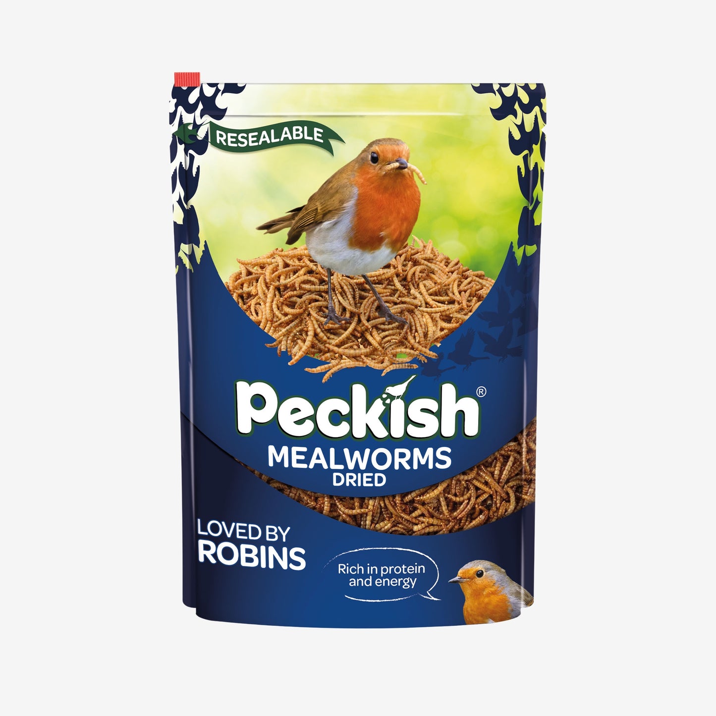 Peckish Mealworms in packaging