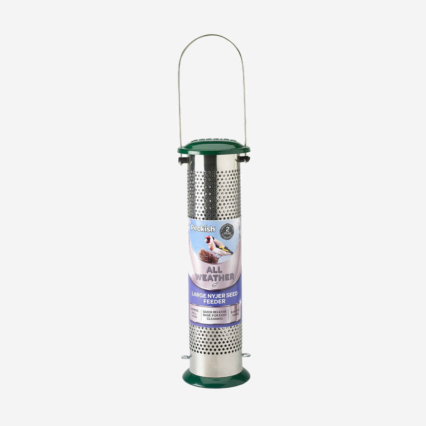 Peckish All Weather Nyjer Seed Feeder in packaging