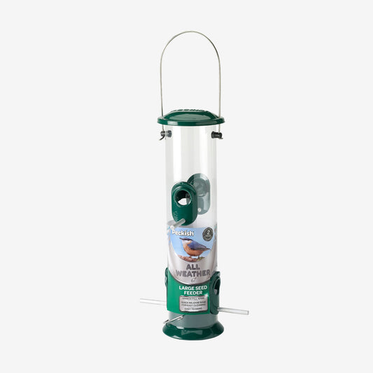 Peckish All Weather Seed Feeder in packaging