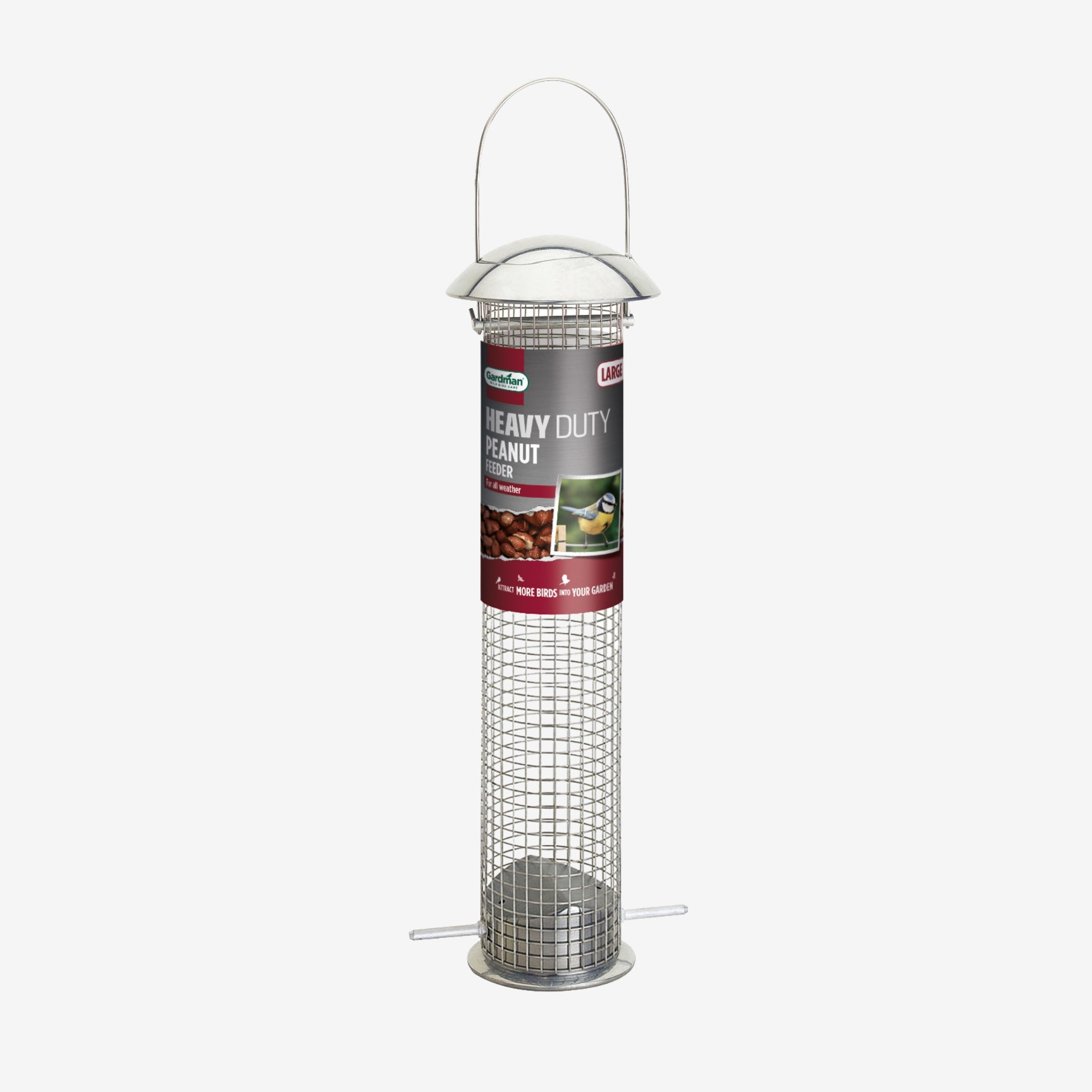 Gardman Heavy Duty Large Peanut Feeder Wild Bird Feeders Peckish Uk