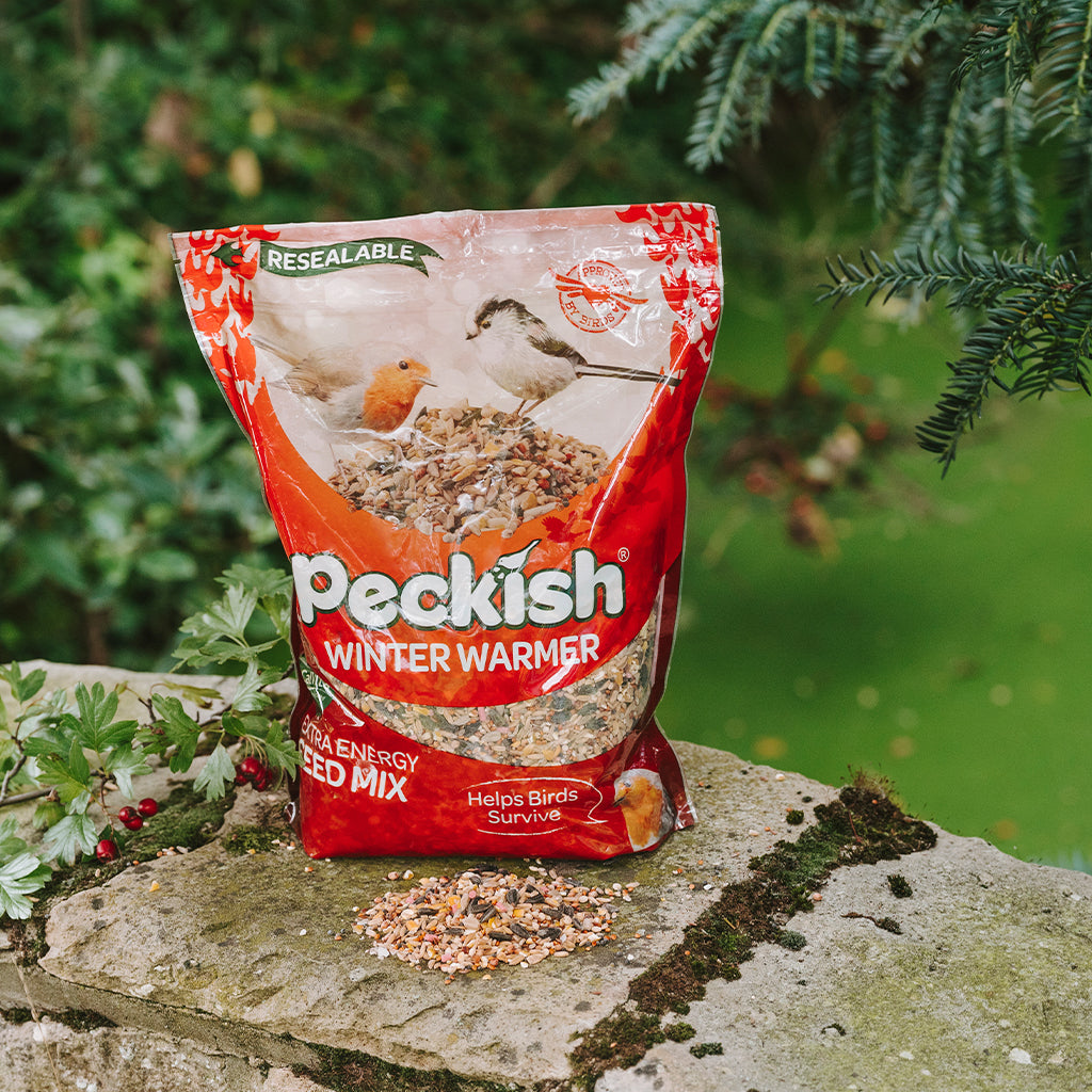 Peckish Winter Warmer Seed Mix in pack